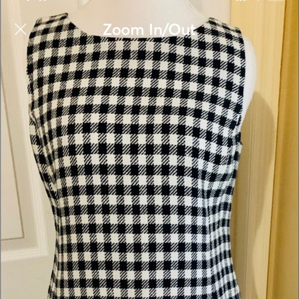 Lauren Ralph Lauren Houndstooth Sleeveless Midi Dress NWT